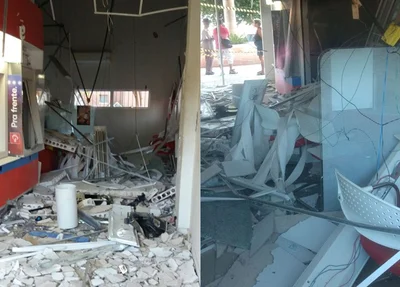 Bandidos explodem caixa eletrônico em Picos