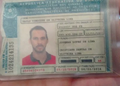 Paulo Vinícius foi preso por porte ilegal de arma de fogo