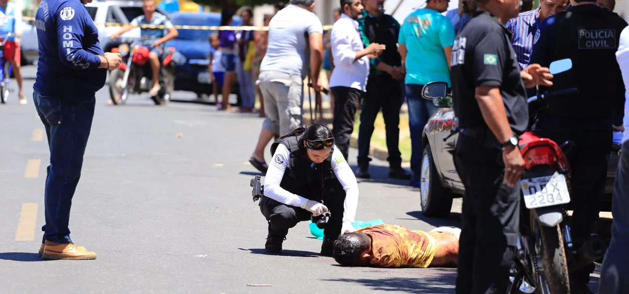 Suspeito foi morto a tiros