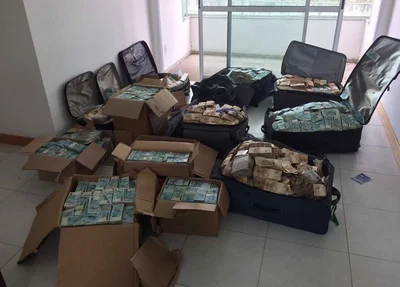 Dinheiro encontrado em apartamento que seria utilizado por Geddel