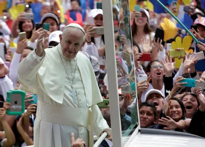 Papa Francisco em visita à Colômbia