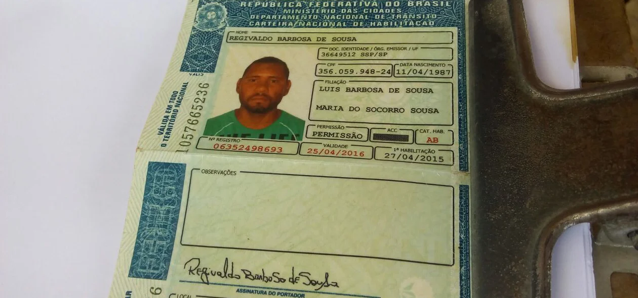 Vítima foi identificada como Regivaldo Barbosa de Sousa
