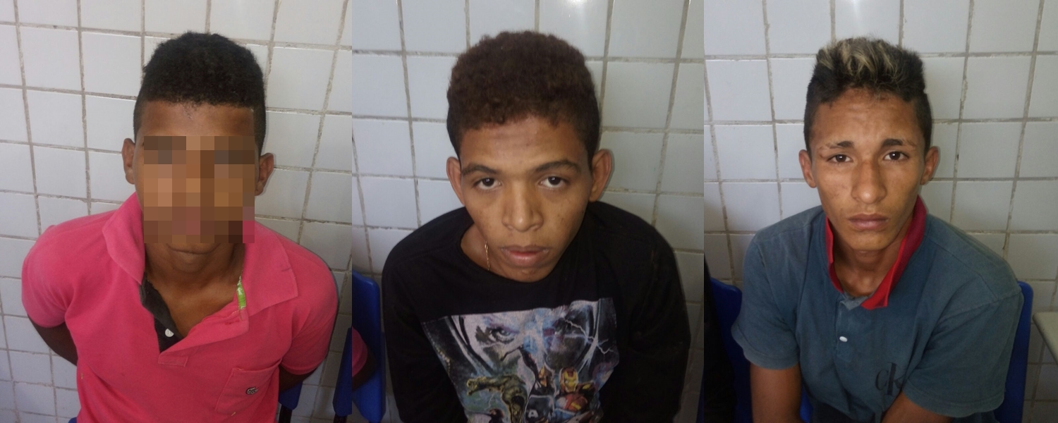 Três homens são presos por suspeita de assalto no Árvores Verdes