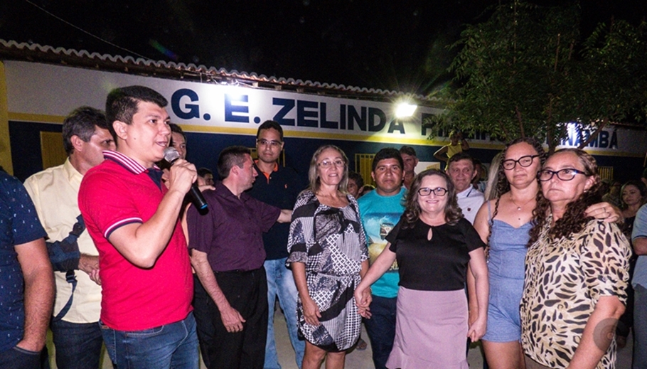 Inauguração de reforma de escola no povoado Segundo Campo