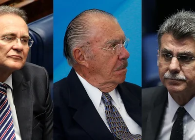 Renan Calheiros, José Sarney e Romero Jucá