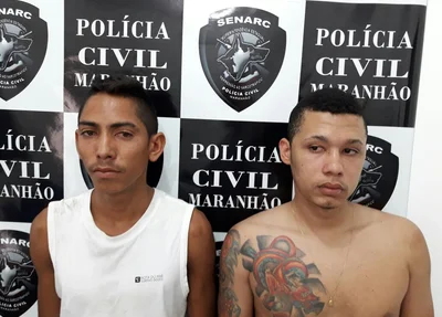 Homens presos por tráfico de drogas