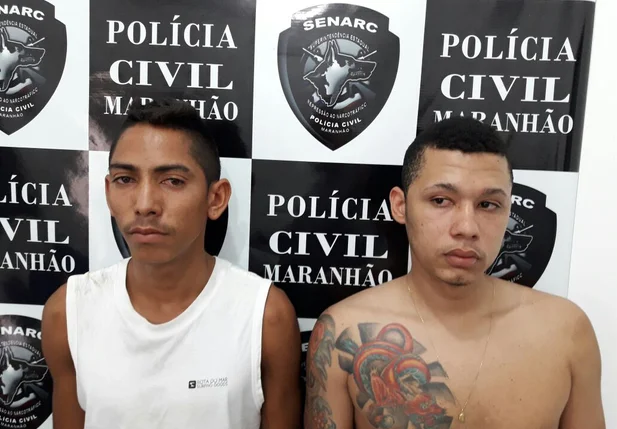 Homens presos por tráfico de drogas