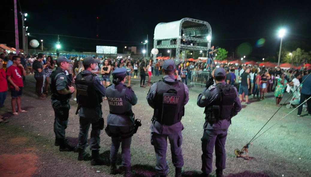 Polícia militar fez a segurança do evento
