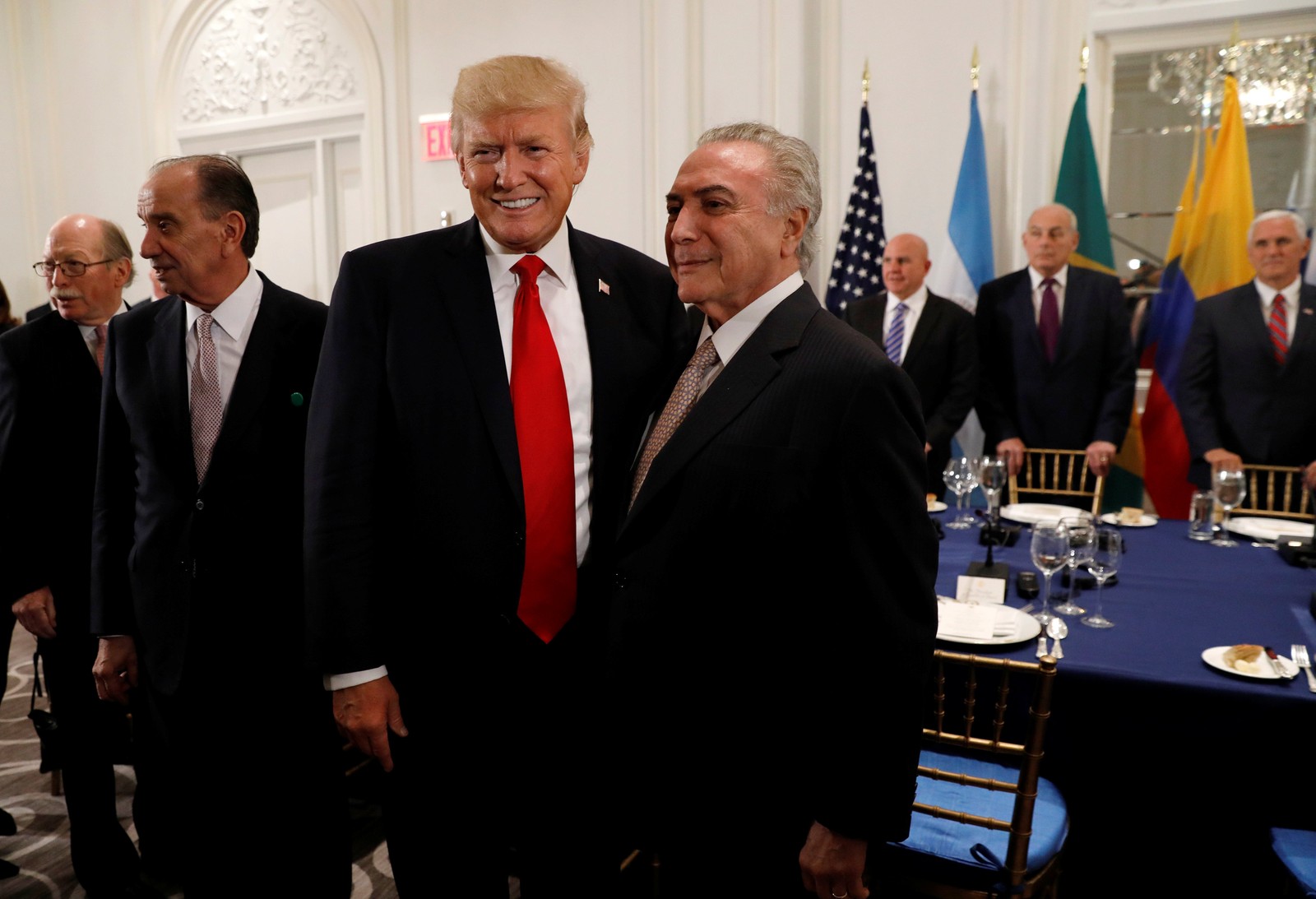 Donald Trump e Michel Temer