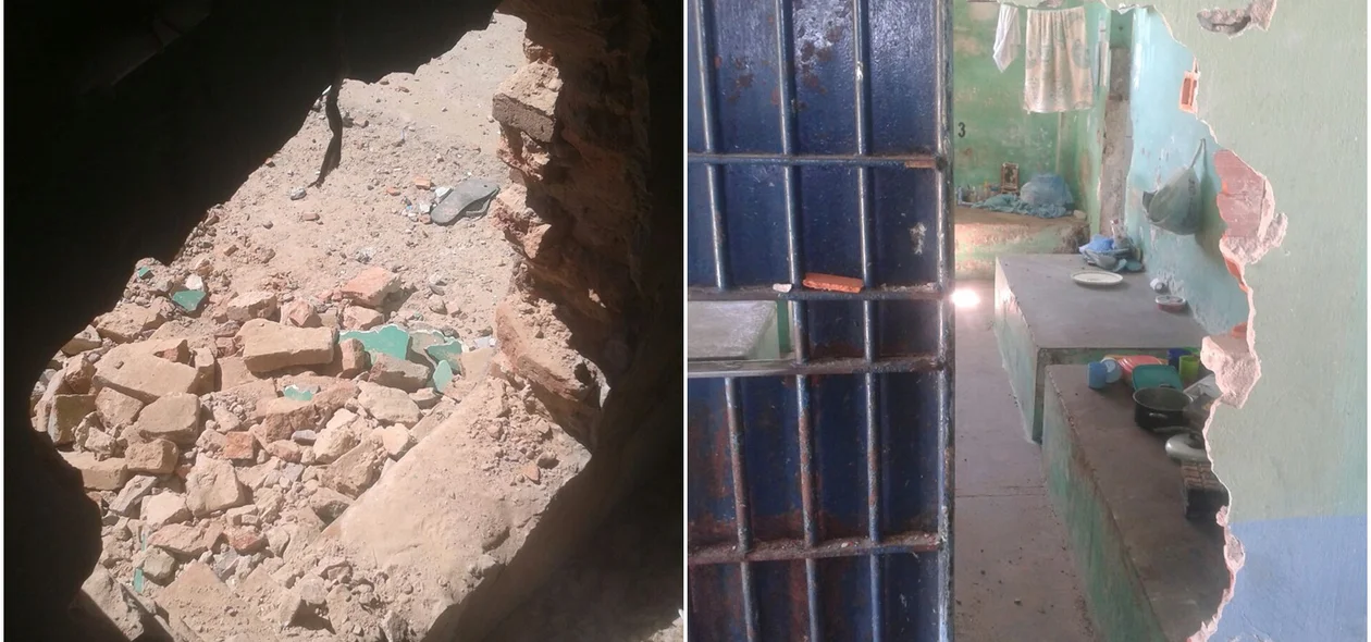 Detentos destroem penitenciária de vereda Grande