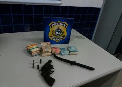 Arma apreendida pela PRF