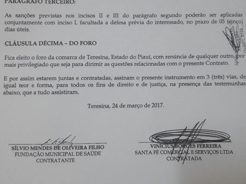 Data do Contrato