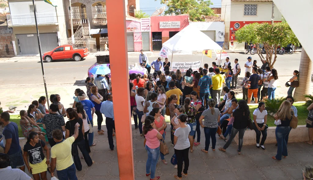 Protesto contou com dezenas de Servidores