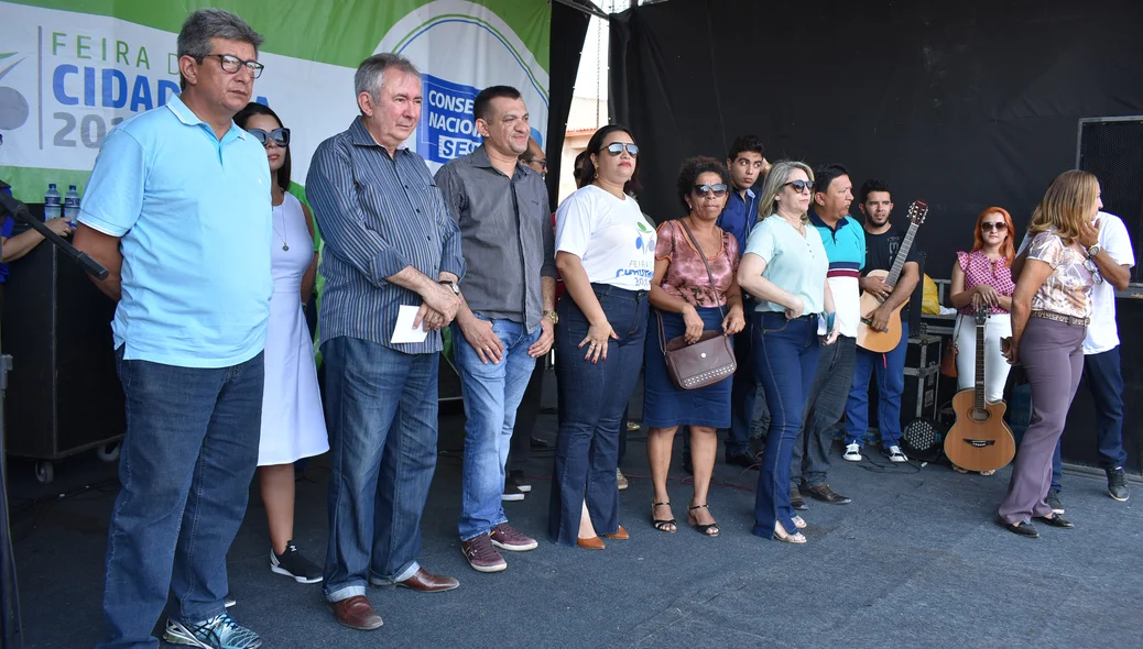 Autoridades presentes no evento