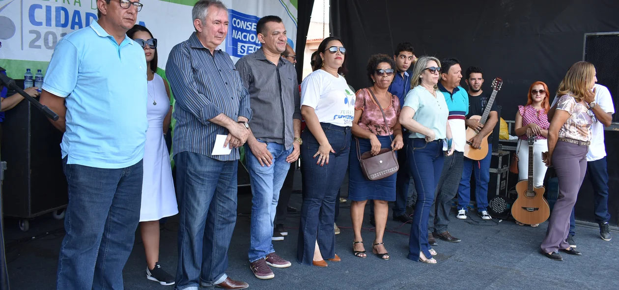 Autoridades presentes no evento