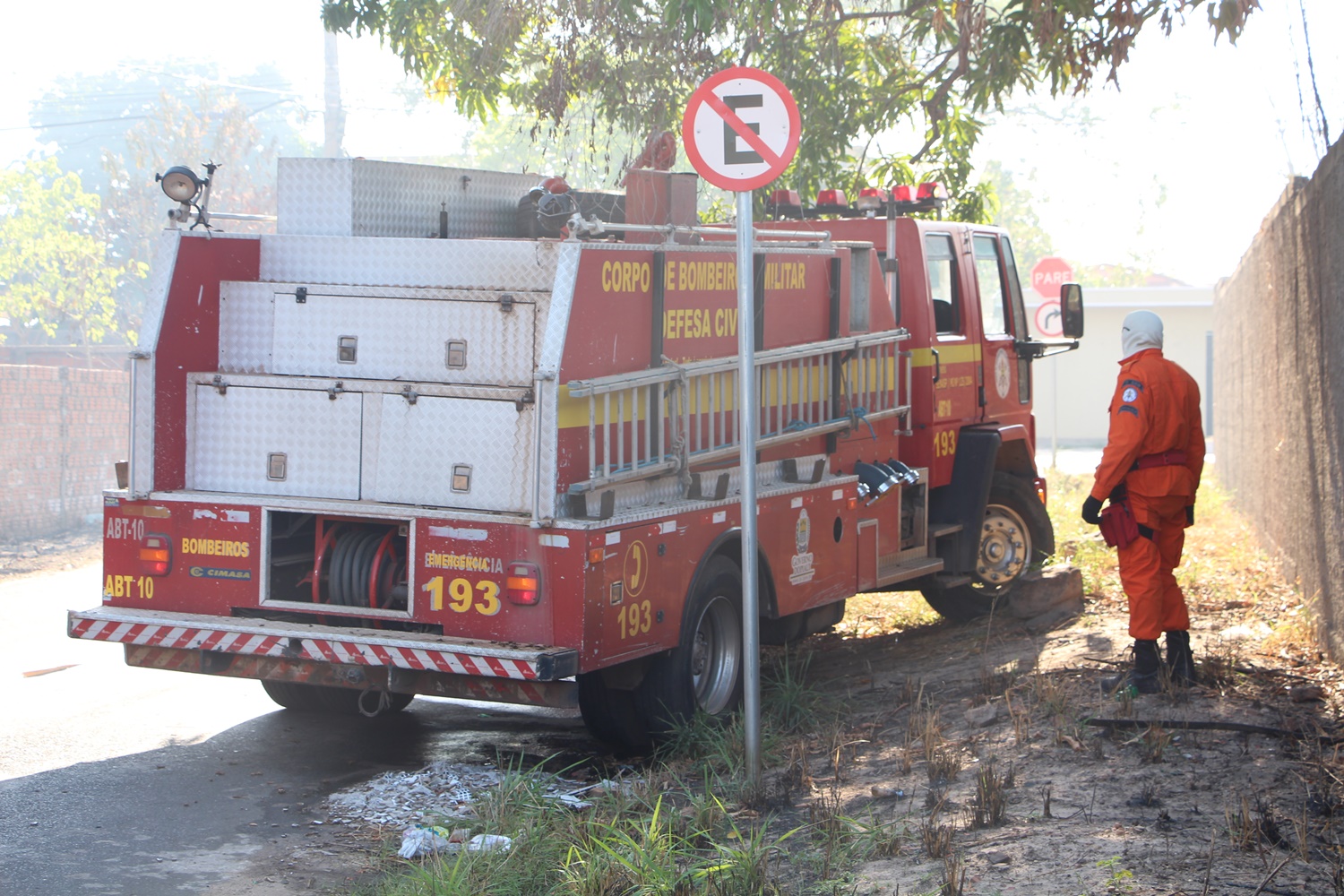 Equipe do Corpo de Bombeiros