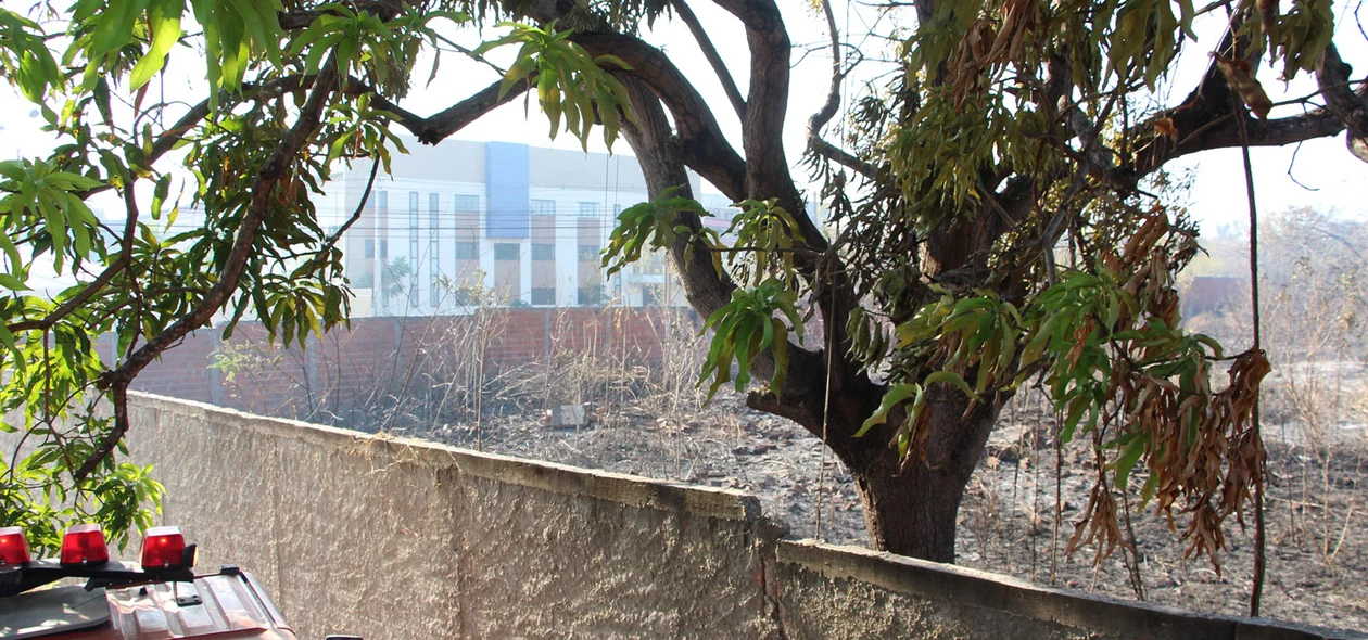 Incêndio próximo à Avenida Zequinha Freire