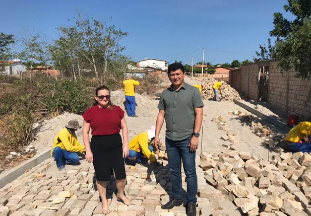 Obras de pavimentação