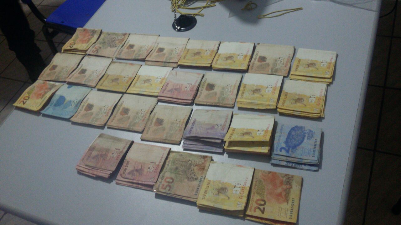 Dinheiro apreendido