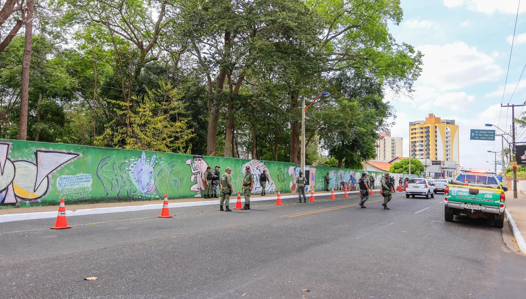 Blitz realizada em frente ao Ibama