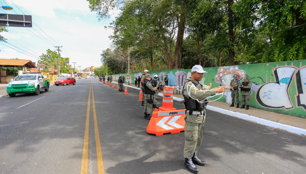 Blitz realizada pela Polícia Militar