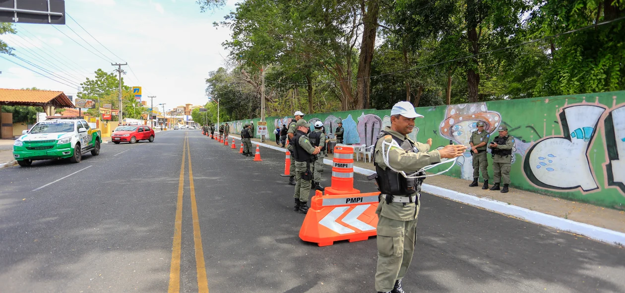 Blitz realizada pela Polícia Militar