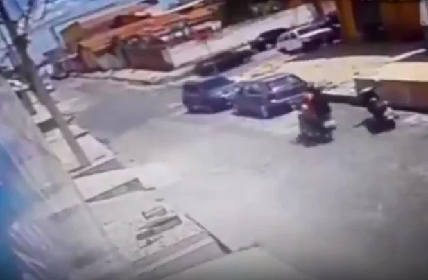 Câmeras registraram a ação