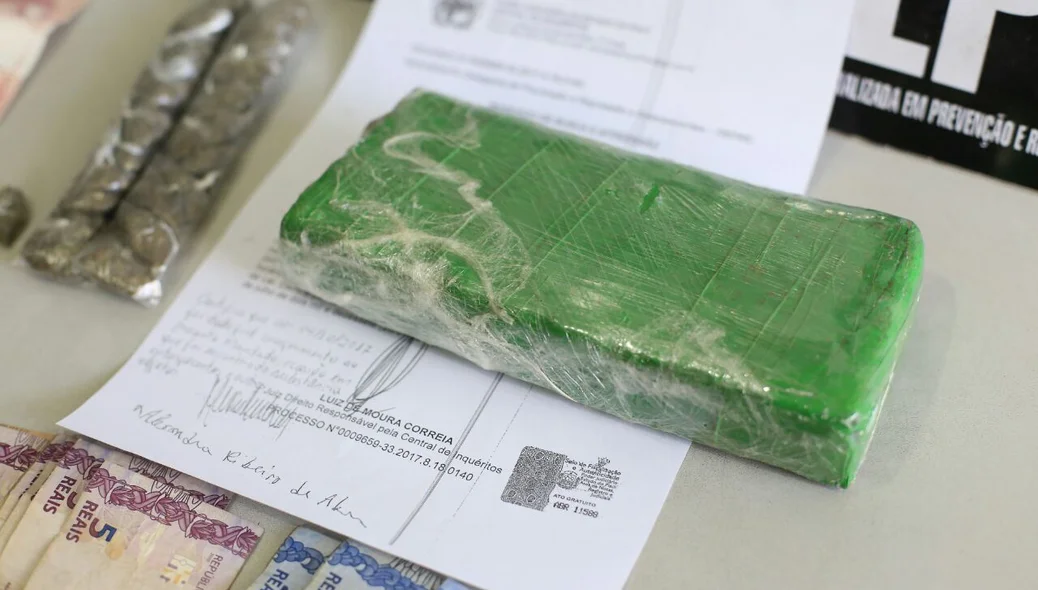 Droga foi apreendida na casa de Pedro Henrique
