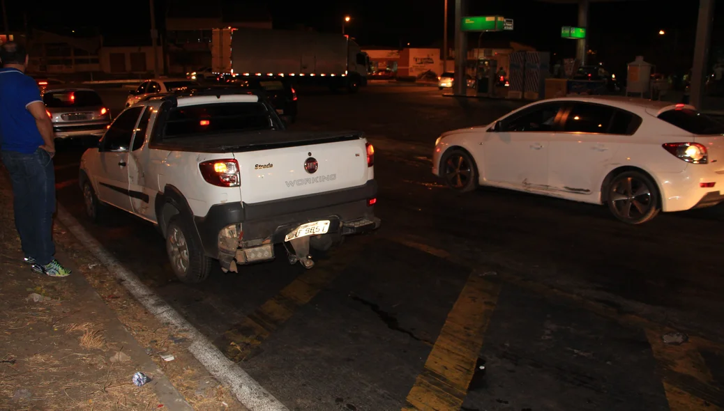 Carro envolvido no acidente