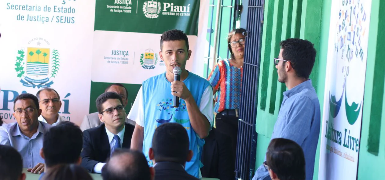 Detento em seu pronunciamento
