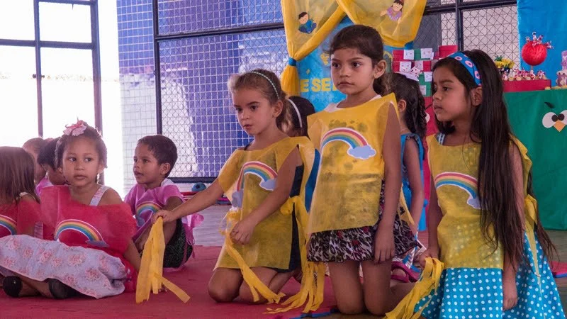 Muitas brincadeiras na semana da criança