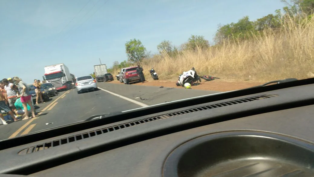 Acidente na BR 343 deixa uma pessoa ferida