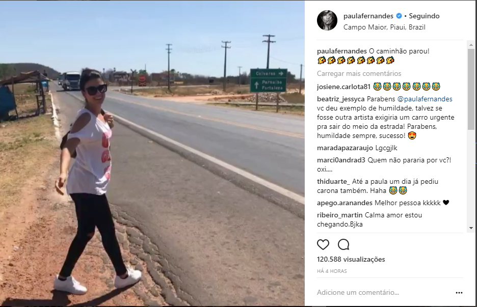 Paula Fernandes na BR em Campo Maior