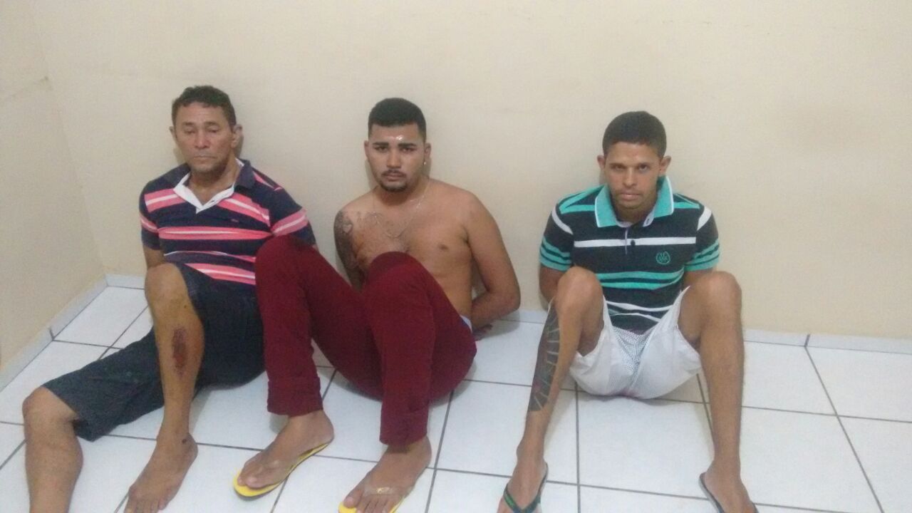 Trio é preso em Timon