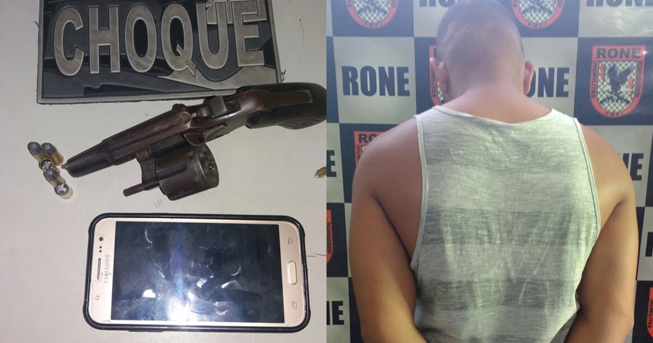 Polícia prende homem por porte ilegal de arma