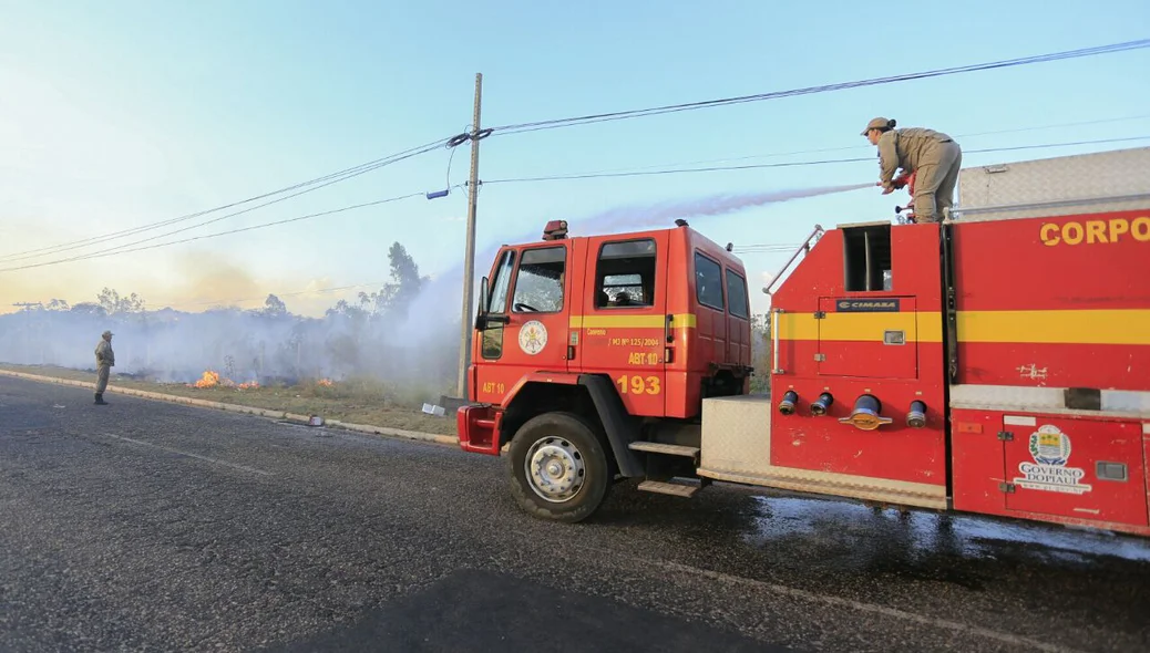 Equipe do Corpo de Bombeiros