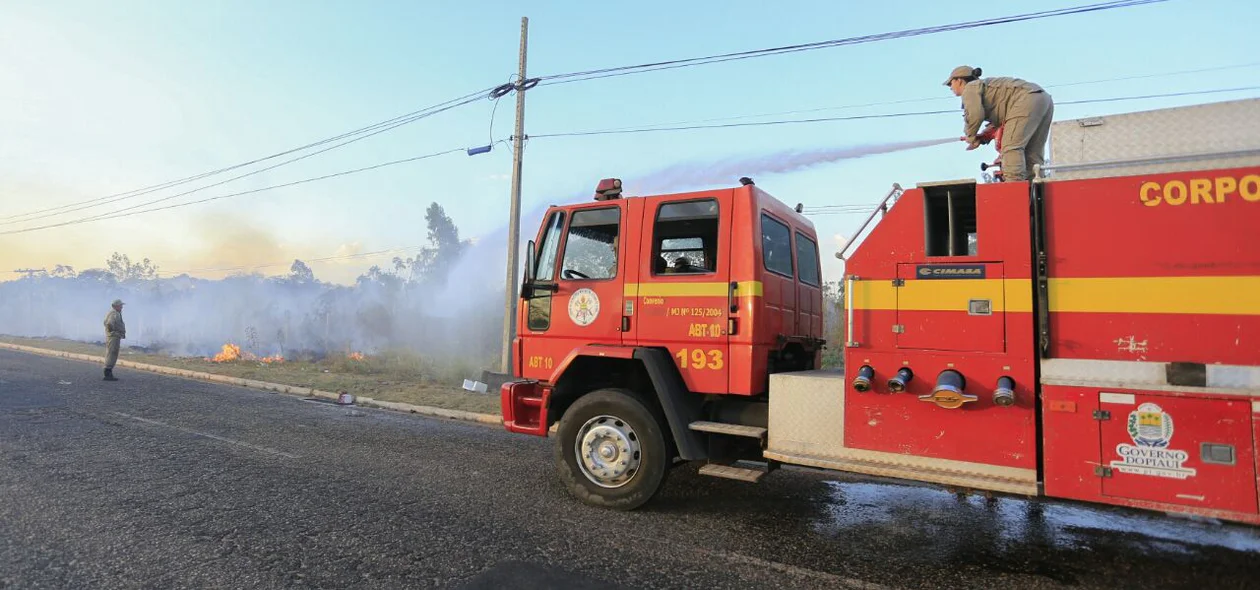 Equipe do Corpo de Bombeiros