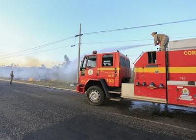Equipe do Corpo de Bombeiros