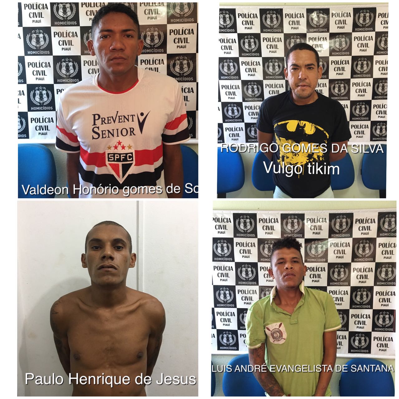 Todos os envolvidos foram presos