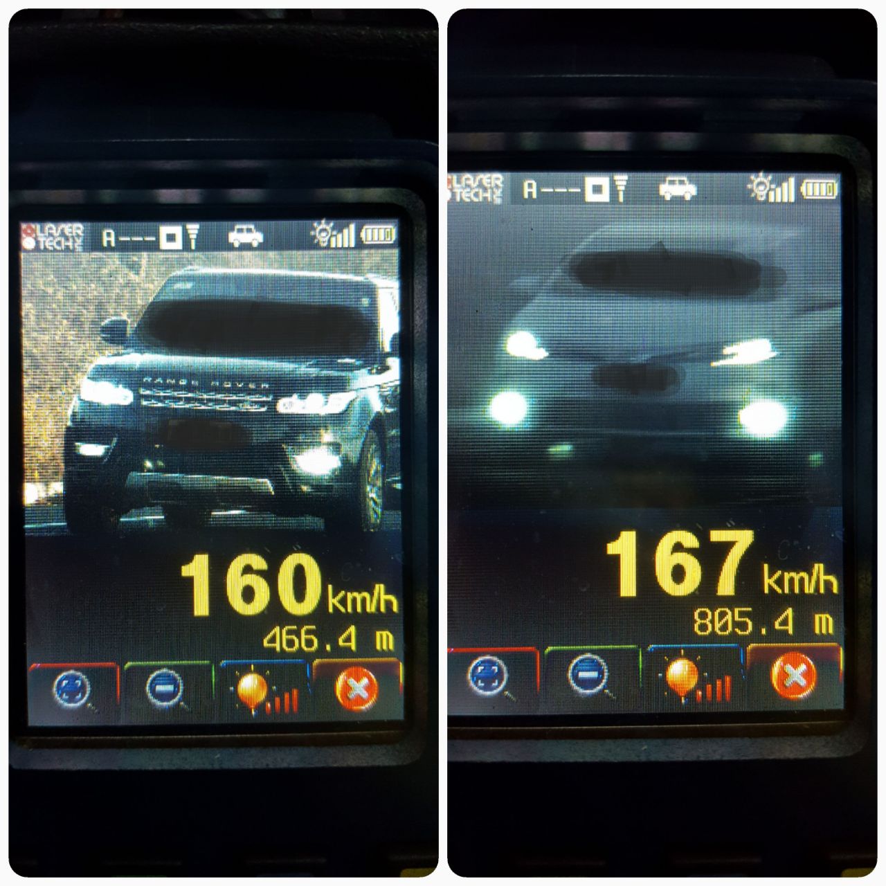 Veículos com mais de 150km/h