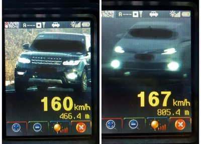 Veículos com mais de 150km/h