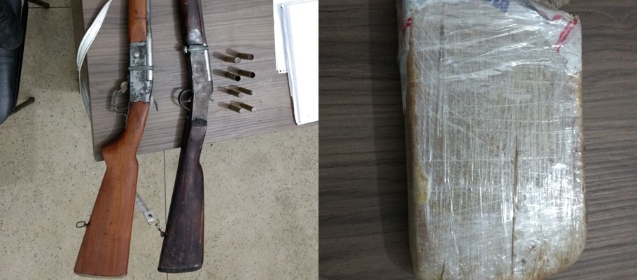 Armas e droga apreendidas em Amarante 