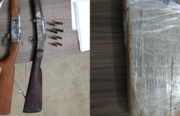 Armas e droga apreendidas em Amarante 