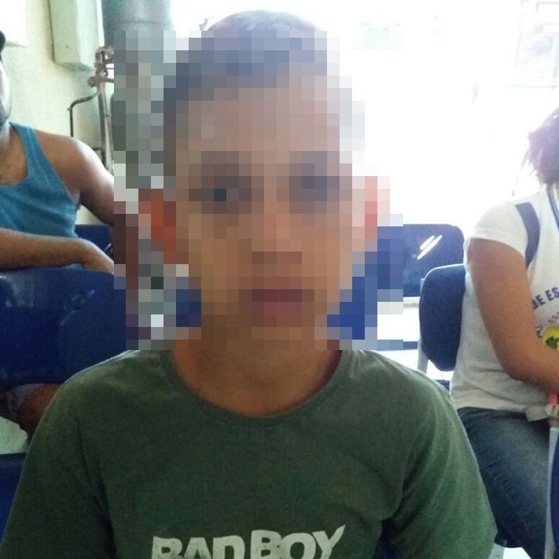 Menor apreendido pela polícia