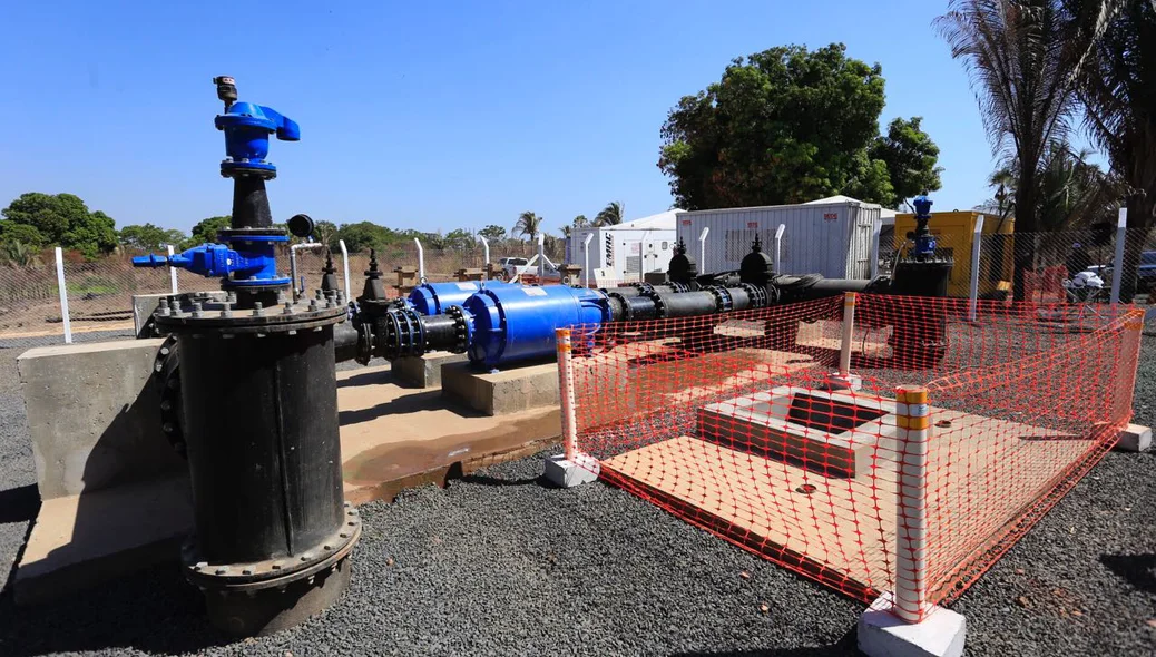Unidade de bombeamento de água do bairro Dirceu