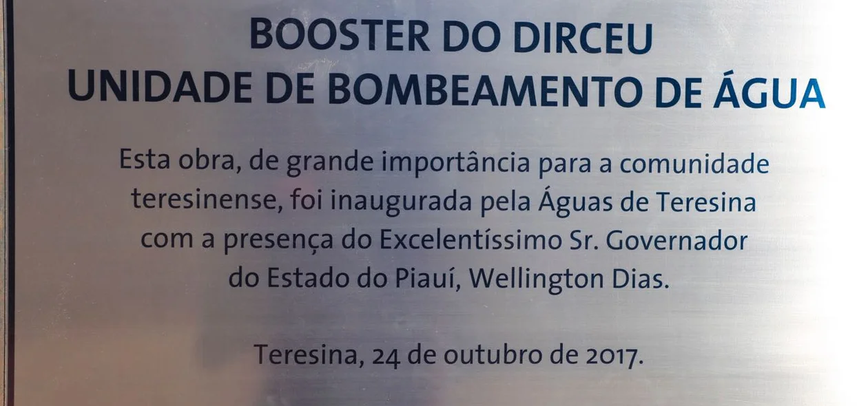 Unidade de bombeamento de água do Dirceu é inaugurada