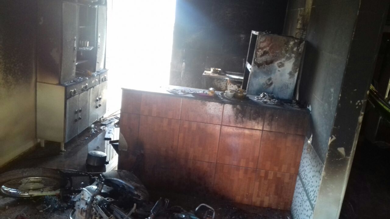 Casa incendiada