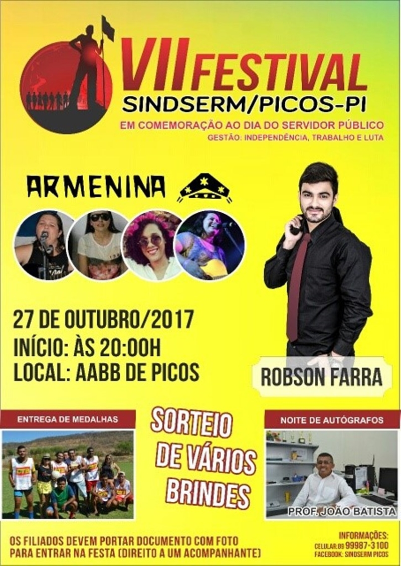 Festa será realizada nesta sexta-feira