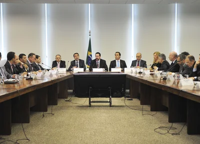 Reunião ontem (25) no Ministério do Planejamento, Desenvolvimento e Gestão 