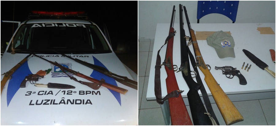 Armas apreendidas na noite de ontem(26)